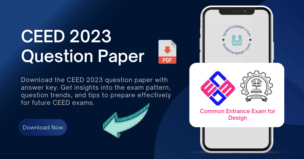 CEED 2023 Question Paper download pdf